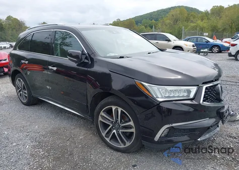 2017 Acura Mdx Advance Package из США, поврежденный, VIN 5FRYD4H83HB030307